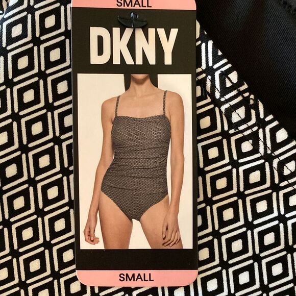 DKNY Bandeau Maillot Swimsuit Women’s Small - Picture 4 of 8